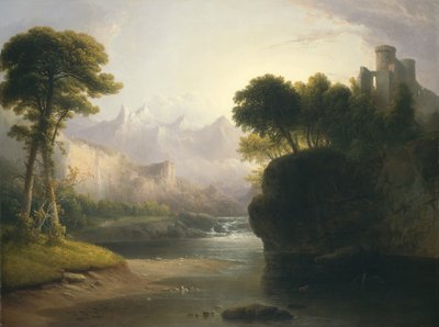 Fantasierijk landschap, 1834 door Thomas Doughty