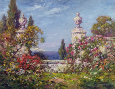 Een mediterrane tuin door Thomas Edwin Mostyn