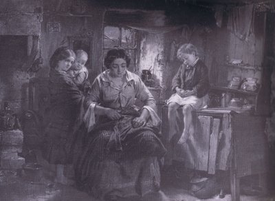 Zijn enige paar, Bibbys Annual, 1916-1917 door Thomas Faed