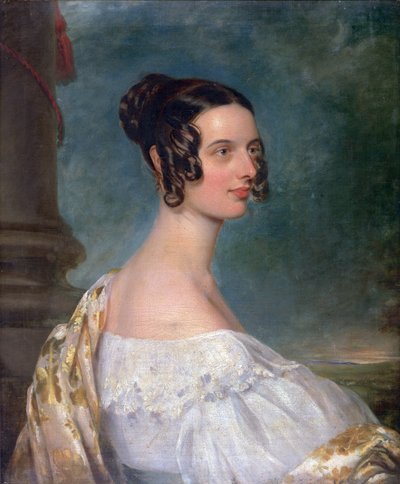 Catherine Gandy, née Hyde, c.1837-38 door Thomas Gandy