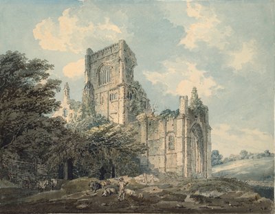 Kirkstall Abbey, Yorkshire, c1790-1802 door Thomas Girtin