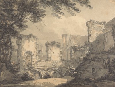 Priory van Castle Acre door Thomas Hearne