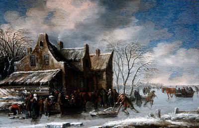 Een Winterlandschap door Thomas Heeremans