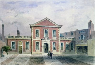 Barber Surgeons Hall, 1846 door Thomas Hosmer Shepherd