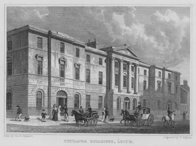 Exchange Gebouwen, Leith door Thomas Hosmer Shepherd