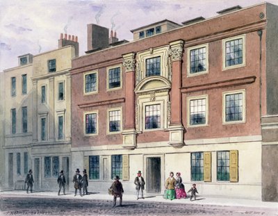 Winchester Street, 1850 door Thomas Hosmer Shepherd