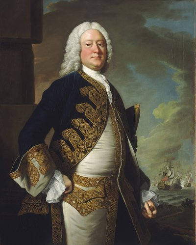 Admiraal John Byng (1704-1757) door Thomas Hudson