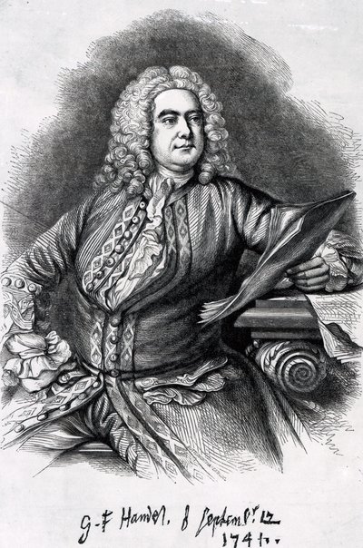 George Frederick Handel door Thomas Hudson