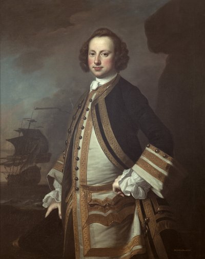 Sir George Pocock, 1760 door Thomas Hudson