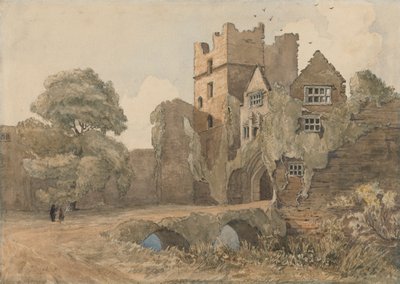 De Donjon en Poort, Ludlow Kasteel, Shropshire door Thomas Lound