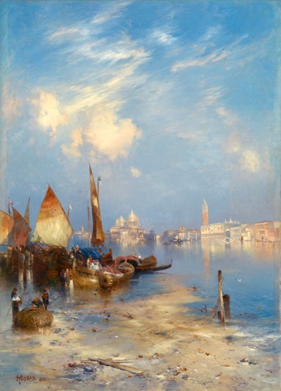 Een uitzicht op Venetië door Thomas Moran