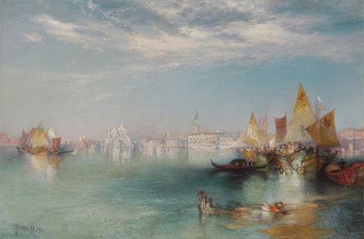 Grote Kanaal, Venetië, 1901 door Thomas Moran