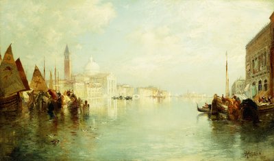 Het grote kanaal, 1887 door Thomas Moran