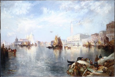 Venetiaans Groot Kanaal, 1889 door Thomas Moran