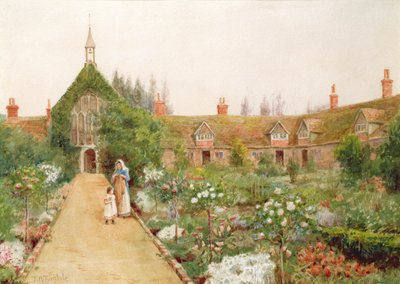 Een Landelijke Tuin in Bray, Berkshire door Thomas Nicholson Tyndale