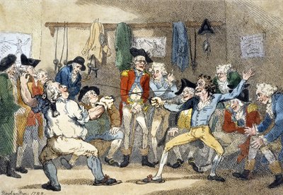 Een Schermwedstrijd door Thomas Rowlandson