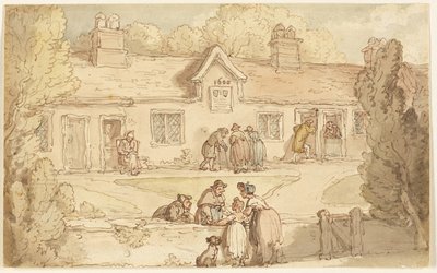 Armenhuis van Tottenham door Thomas Rowlandson