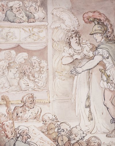 John Bull in de opera, 1803 door Thomas Rowlandson