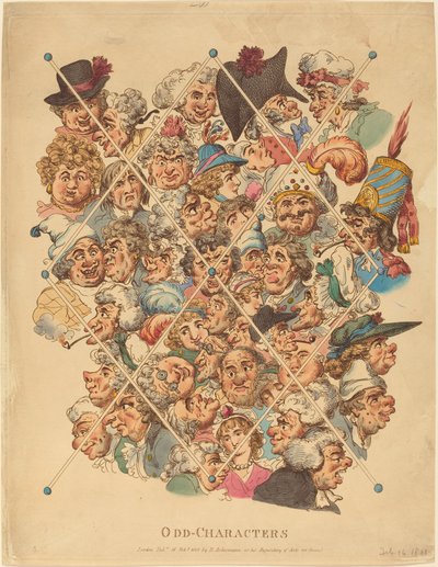 Vreemde karakters door Thomas Rowlandson