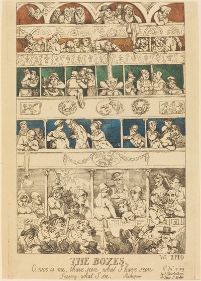 De Loges door Thomas Rowlandson