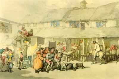 Het Posthuis, ca. 1800, 1942 door Thomas Rowlandson