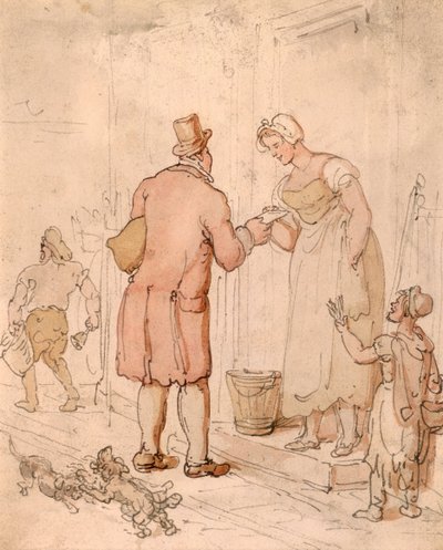 De postbode door Thomas Rowlandson