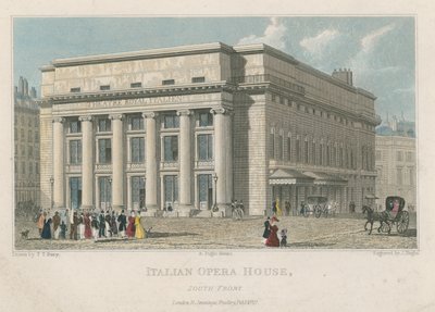 Italiaans Operahuis, Zuidfront, Londen door Thomas Talbot Bury