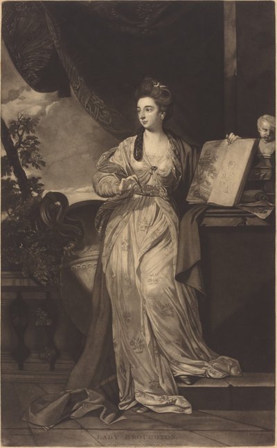 Lady Broughton door Thomas Watson after Sir Joshua Reynolds