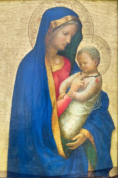 Madonna en Kind door Tommaso Masaccio