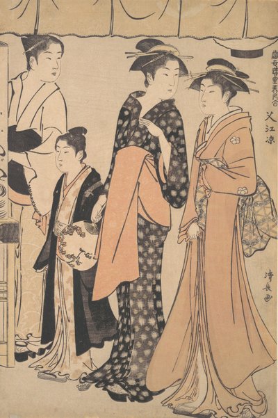 Afkoelen bij Nakazu, 1782 door Torii Kiyonaga