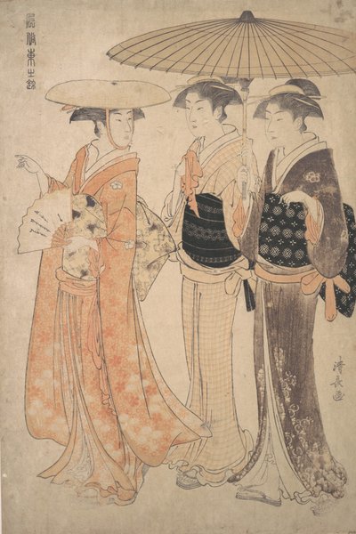 De Promenade door Torii Kiyonaga