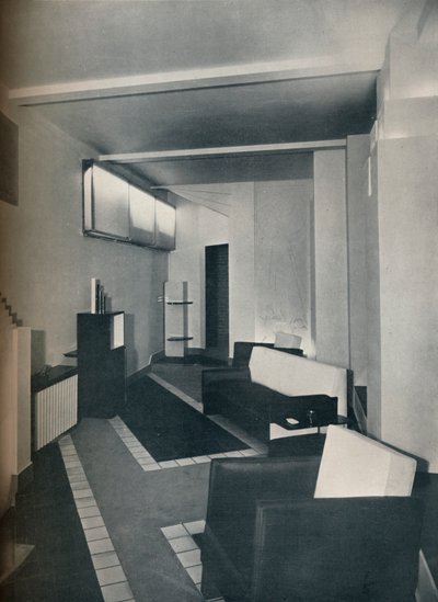 Woonkamer uit de jaren 1930, 1930 door Unbekannt