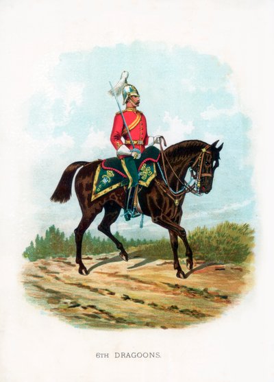 6e Dragoons, 1889 door Unbekannt