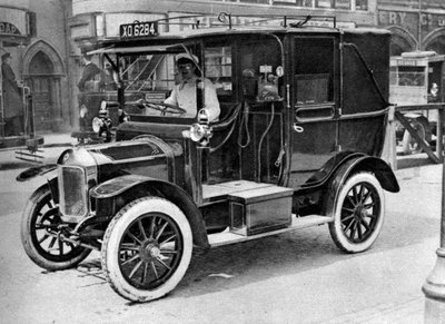 Een Londense taxi, 1926-1927 door Unbekannt