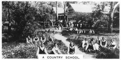 Een plattelandsschool, Australië, 1928 door Unbekannt