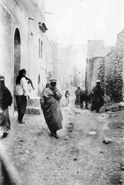 Een straat in Mosul, Mesopotamië, 1918 door Unbekannt