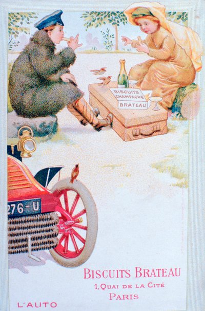 Advertentie voor Biscuits Brateau, ca. 1900 door Unbekannt