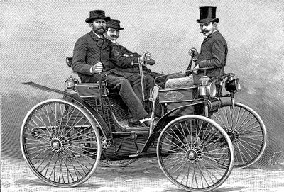 Armand Peugots eerste auto, 1890 door Unbekannt