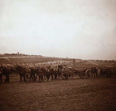 Artillerie, Genicourt, Noord-Frankrijk, c1914-c1918 door Unbekannt