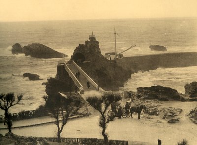 Biarritz - Le Rocher de la Vierge door Unbekannt