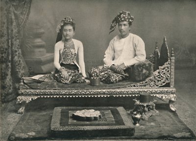 Birmaanse Prins en Prinses, 1900 door Unbekannt