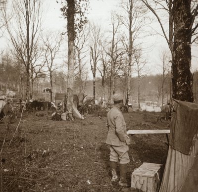 Kamp, Genicourt, Noord-Frankrijk, c1914-c1918 door Unbekannt