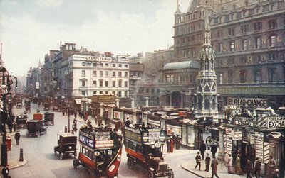 Charing Cross en de Strand, Londen, ca. 1910 door Unbekannt