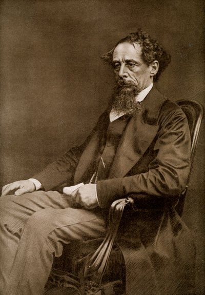 Charles Dickens, 19e-eeuwse Engelse auteur, 1910 door Unbekannt