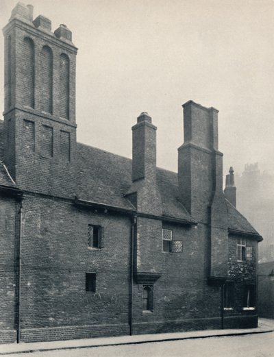 Charterhouse. Wash-House Court, buitenkant, westelijke gevel, 1925 door Unbekannt