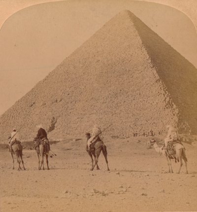 Cheops, de grootste van de piramides, Egypte, 1896 door Unbekannt