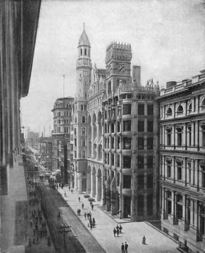 Chestnut Street, Philadelphia, VS, ca. 1900 door Unbekannt