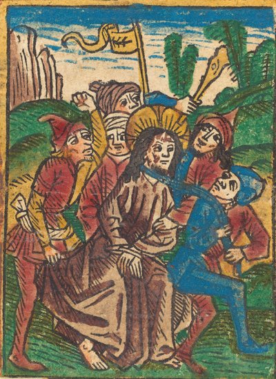 Christus naar de gevangenis geleid, ca. 1490 door Unbekannt