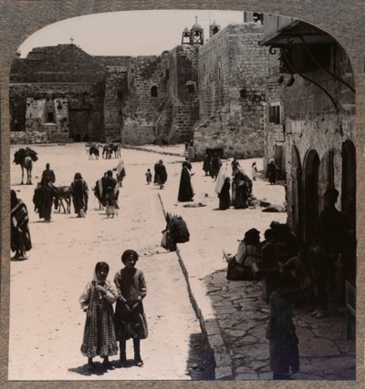 Kerk van de Geboorte, Bethlehem, ca. 1900 door Unbekannt