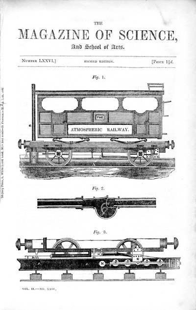 Clegg en Samudas atmosferische spoorweg, 1845 door Unbekannt